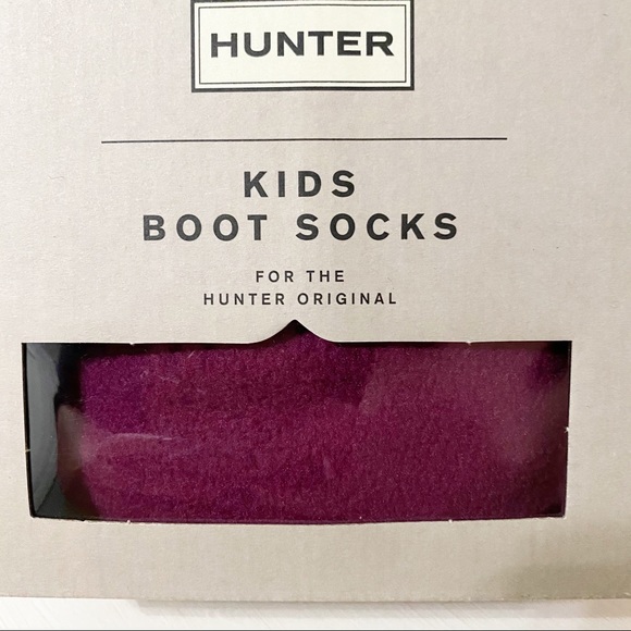 SOLD🚫Hunter Kids XS Violet Boot Socks NWT - Picture 5 of 7